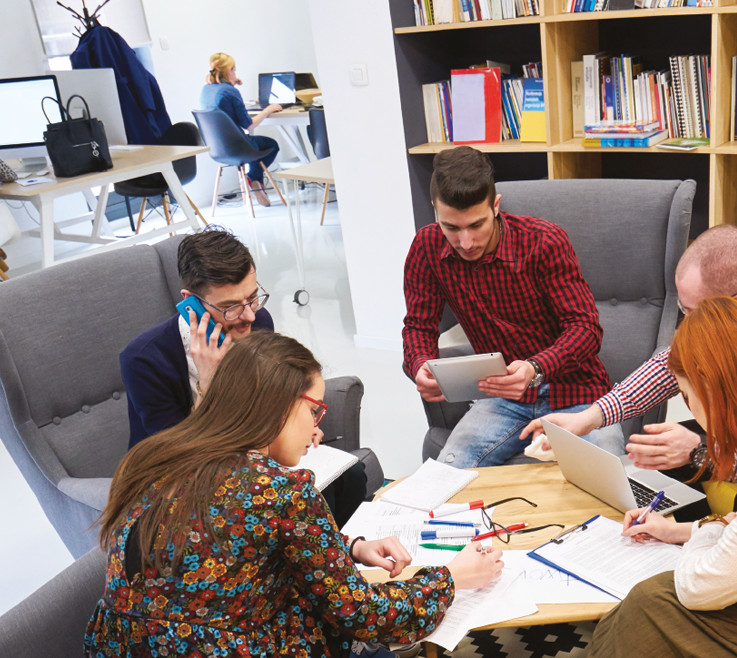 Réunion de travail - Incubateur de startups